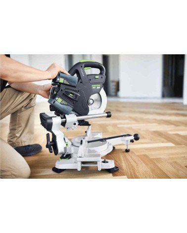 Festool Cordless sliding compound mitre saw KSC 60 EB-Basic KAPEX, KAINA BE PVM: 1005.37, KODAS: 576847 | 005