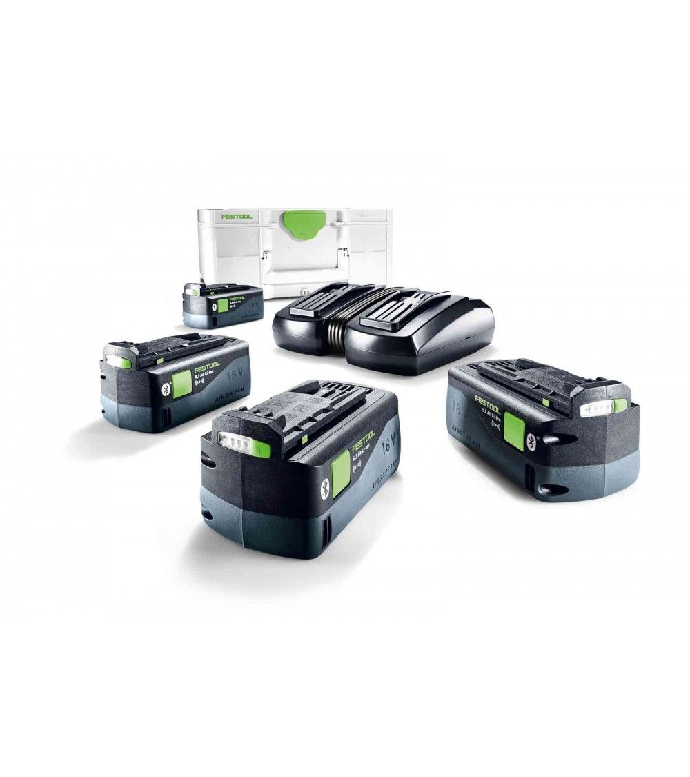 Festool Akumuliatorių ir įkroviklio rinkinys SYS 18V 4x5,0/TCL 6 DUO, KAINA BE PVM: 549.46, KODAS: 577709 | 001