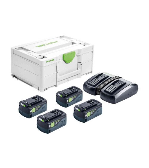 Festool Комплект оснастки электроснабжения SYS 18V 4x5,0/TCL 6 DUO, KAINA BE PVM: 549.46, KODAS: 577709 | 002