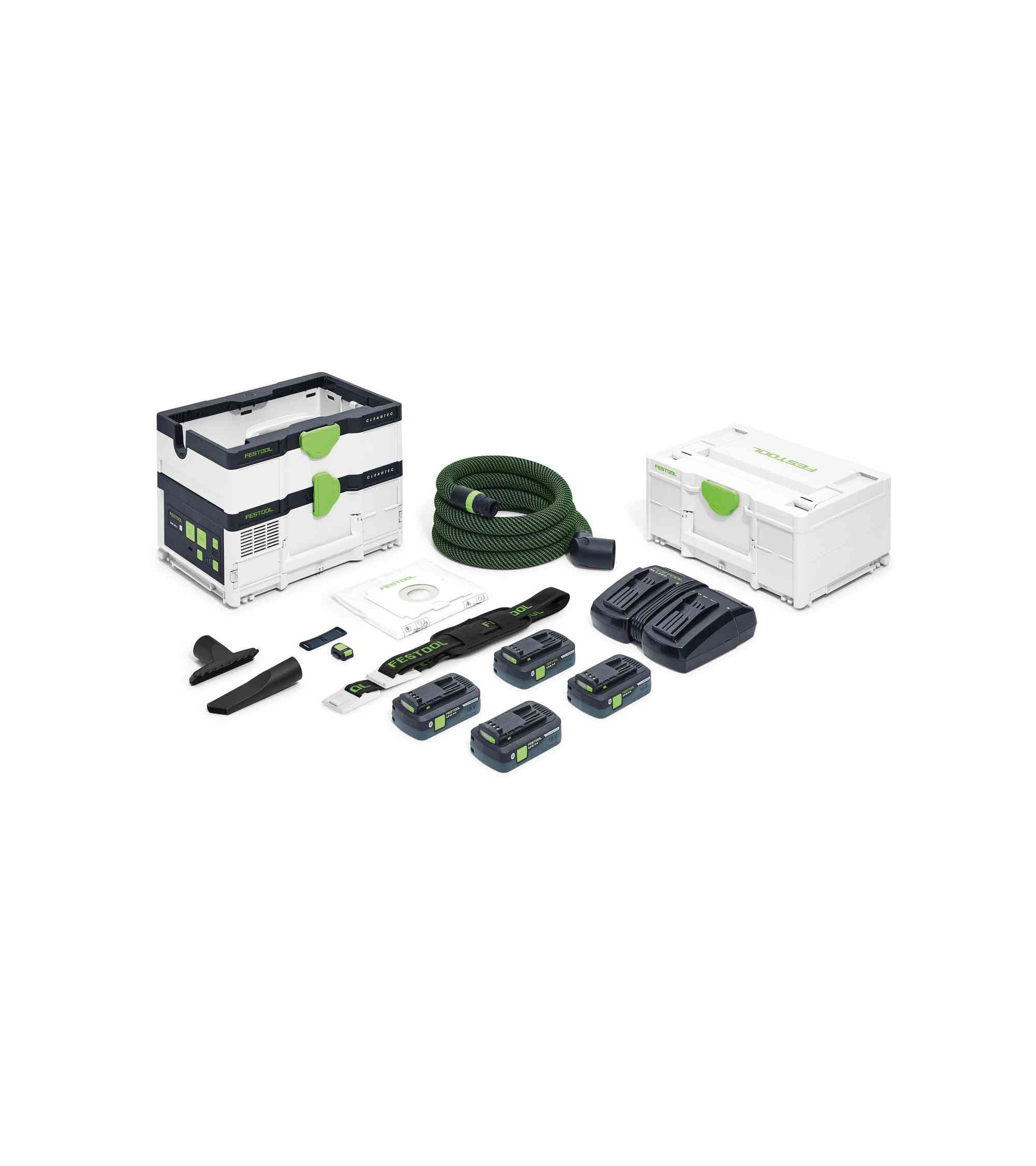 Festool Cordless mobile dust extractor CTMC SYS HPC 4,0 I-Plus CLEANTEC, KAINA BE PVM: 972.14, KODAS: 576942 | 002