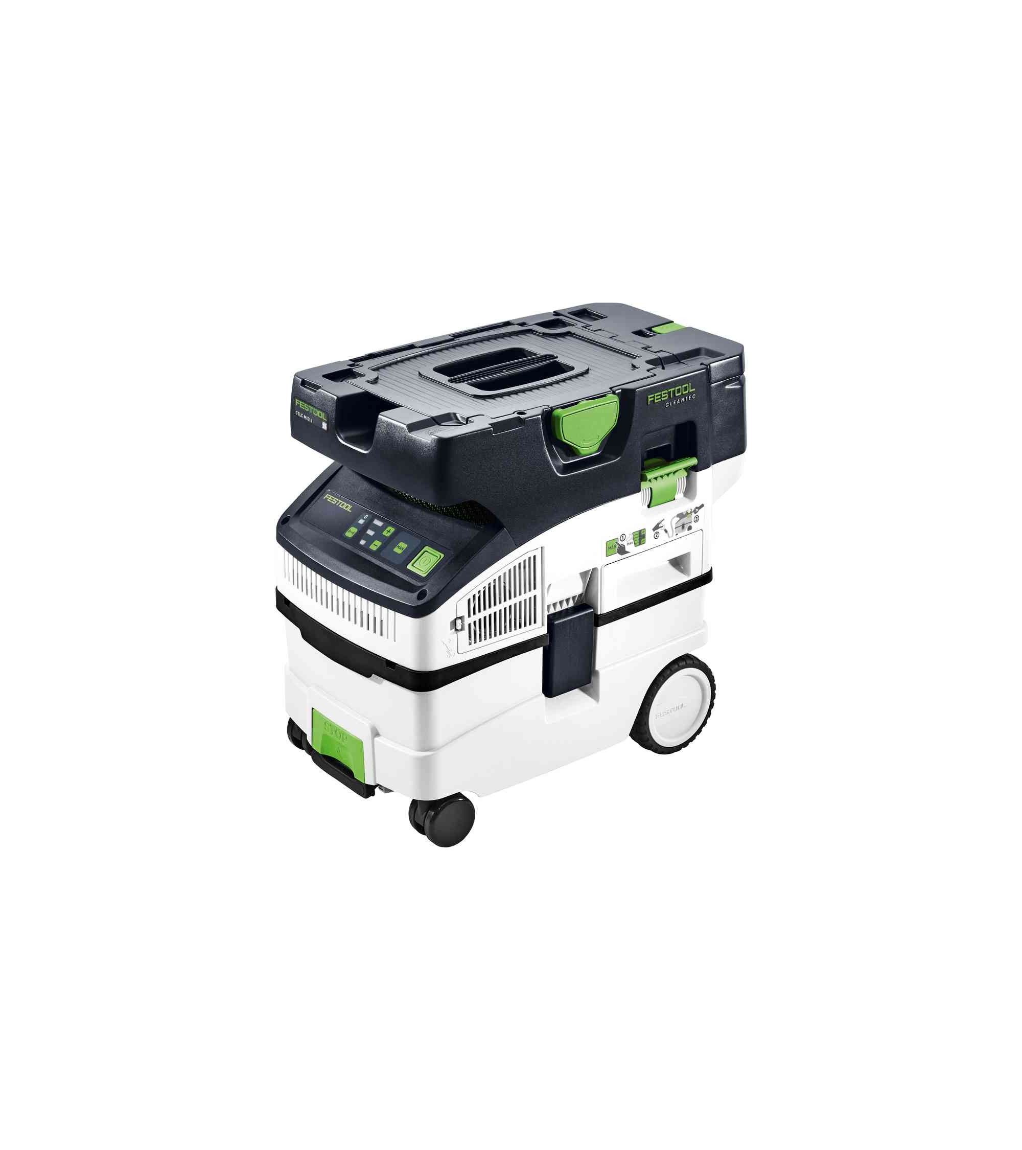 Festool Akumuliatorinis dulkių siurblys CLEANTEC CTLC MIDI I-Plus, KAINA BE PVM: 1097.28, KODAS: 577671 | 001