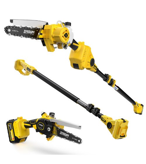 IMOUMLIVE 6" МИНИ ЦЕПНАЯ ПИЛА + ТЕЛЕСКОПИЧЕСКАЯ РУЧКА, KAINA BE PVM: 173.553719, KODAS: DLJ-KOMPLEKTAS | 001