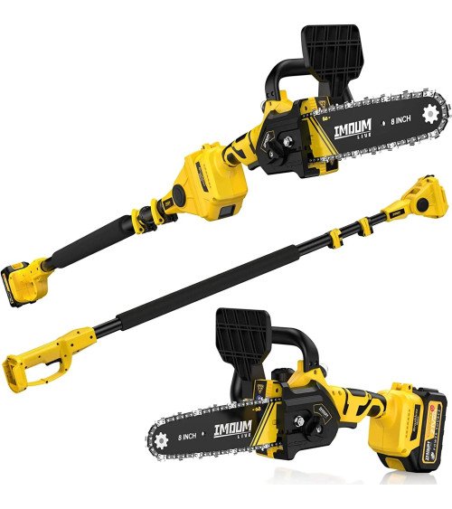 8" МИНИ ЦЕПНАЯ ПИЛА IMOUMLIVE + ТЕЛЕСКОПИЧЕСКАЯ РУЧКА, KAINA BE PVM: 185.950413, KODAS: DLJ8P-SET | 001
