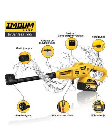 МОЙКА ВЫСОКОГО ДАВЛЕНИЯ IMOUMLIVE, KAINA BE PVM: 123.966942, KODAS: GYQXQ | 002