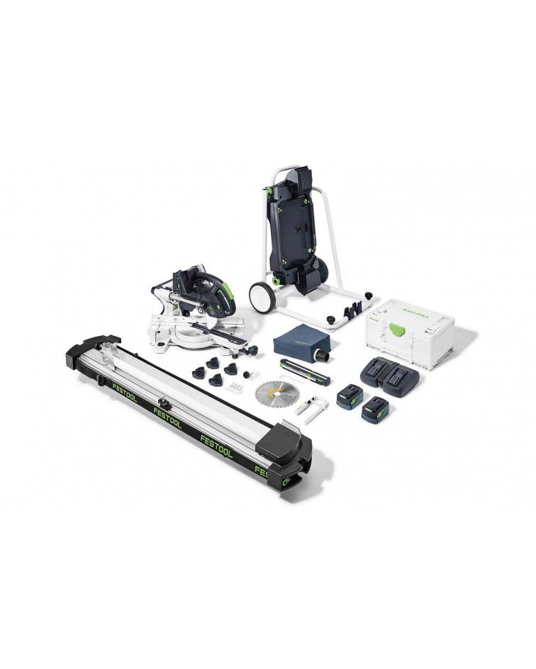 Festool Akumuliatorinis traukiamas skersinio pjovimo pjūklas KAPEX KSC 60 EB 5,0 I-UG-Set, KAINA BE PVM: 2102.598, KODAS: 577666