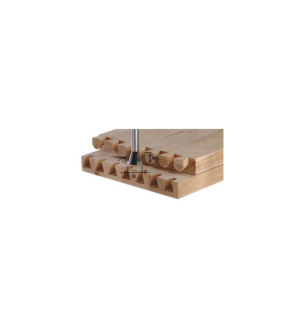 Festool Фреза «ласточкин хвост» HW S8 D20/17/15°, KAINA BE PVM: 45.558, KODAS: 490996 | 001