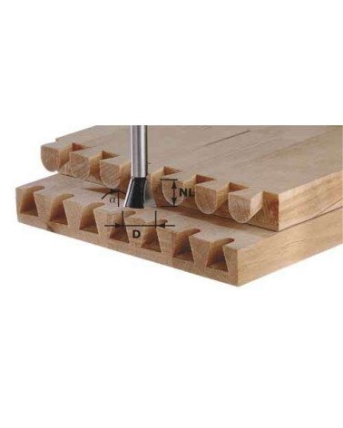 Festool Фреза «ласточкин хвост» HW S8 D20/17/15°, KAINA BE PVM: 45.558, KODAS: 490996 | 001
