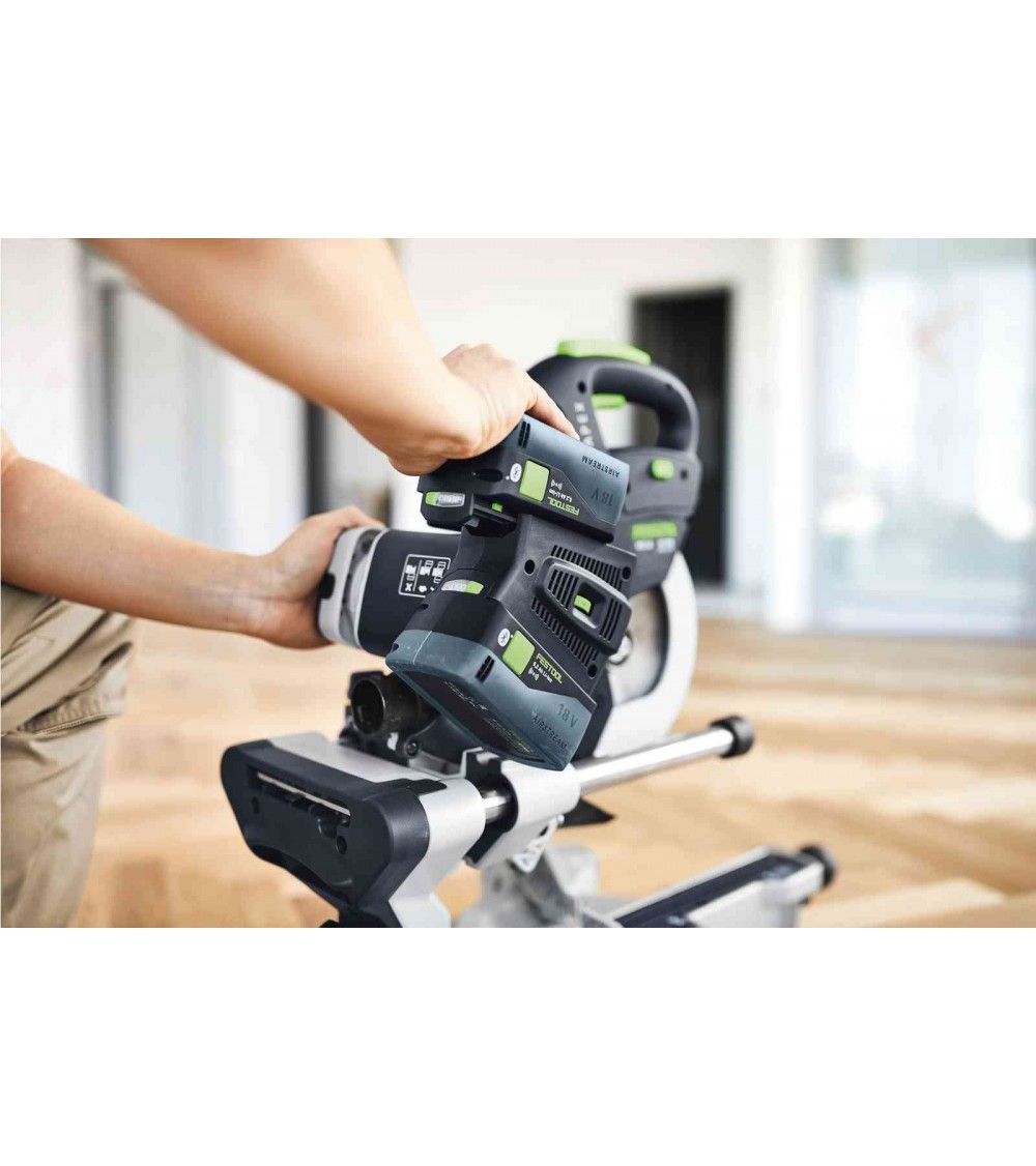 Festool Akumuliatorinis traukiamas skersinio pjovimo pjūklas KAPEX KSC 60 EB 5,0 I-UG-Set, KAINA BE PVM: 2102.598, KODAS: 577666