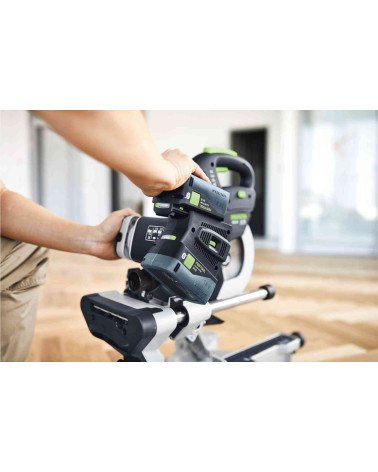 Festool Cordless sliding compound mitre saw KSC 60 EB 5,0 I-UG-Set KAPEX, KAINA BE PVM: 2102.598, KODAS: 577666 | 008