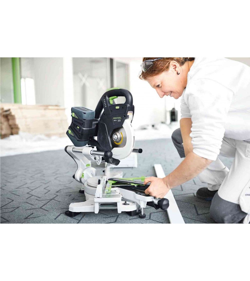 Festool Akumuliatorinis traukiamas skersinio pjovimo pjūklas KAPEX KSC 60 EB 5,0 I-UG-Set, KAINA BE PVM: 2102.598, KODAS: 577666