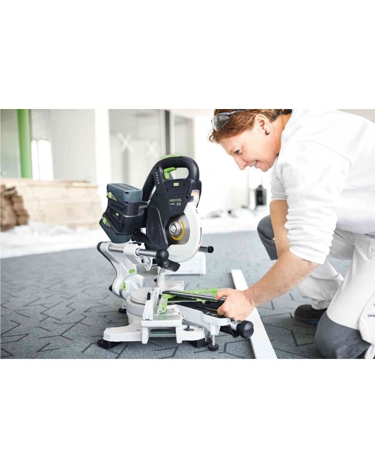 Festool Akumuliatorinis traukiamas skersinio pjovimo pjūklas KAPEX KSC 60 EB 5,0 I-UG-Set, KAINA BE PVM: 2102.598, KODAS: 577666