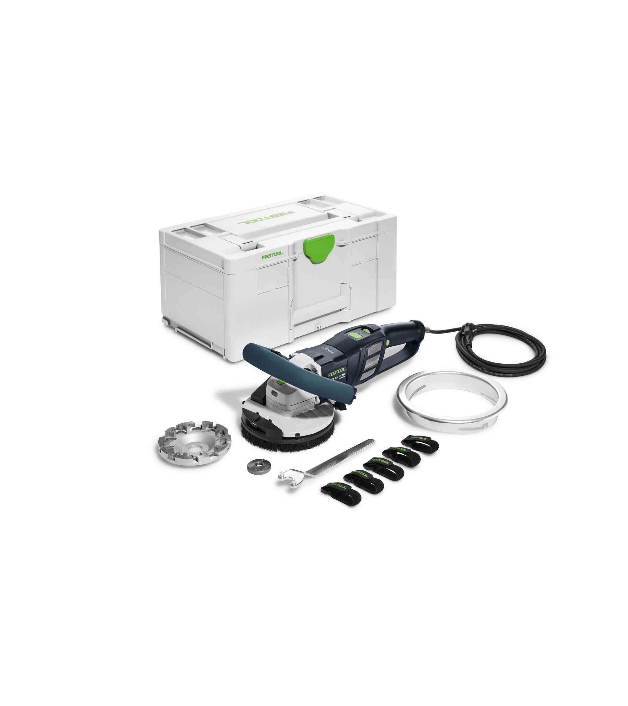 Festool Surface-restoration grinders RG 130 ECI-Set DIA HD RENOFIX, KAINA BE PVM: 1047.447, KODAS: 577059 | 001