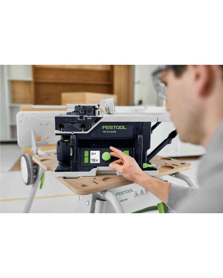 Festool Akumuliatorinis stalinis diskinis pjūklas CSC SYS 50 EBI-Basic-Set, KAINA BE PVM: 1943.334, KODAS: 577371 | 007