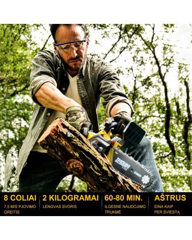 8" МИНИ ЦЕПНАЯ ПИЛА IMOUMLIVE, KAINA BE PVM: 119.834711, KODAS: DLJ-8P | 008