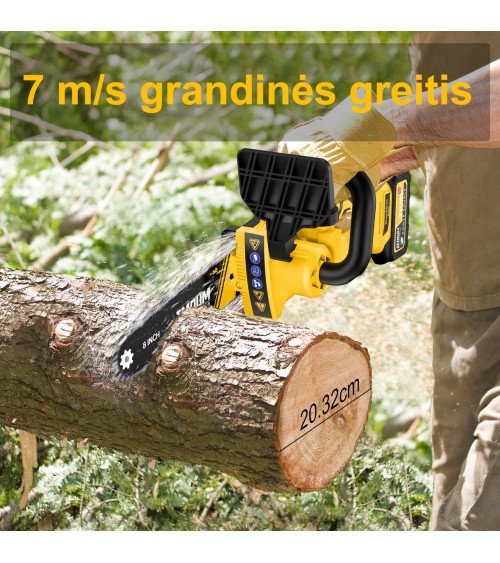 8" МИНИ ЦЕПНАЯ ПИЛА IMOUMLIVE, KAINA BE PVM: 119.834711, KODAS: DLJ-8P | 0010