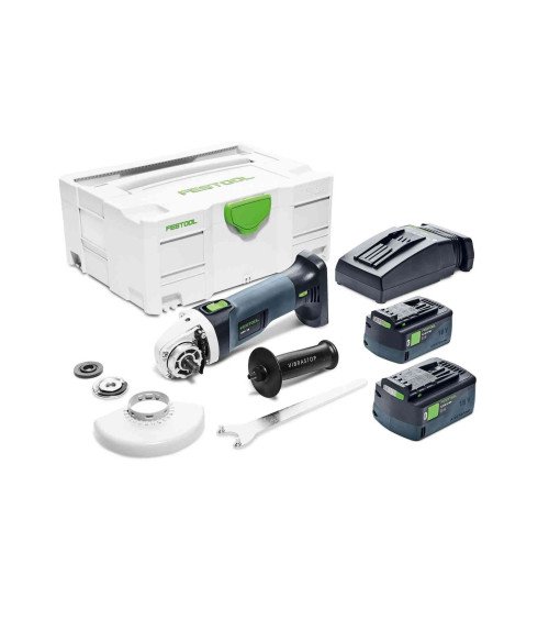 Festool Аккумуляторные углошлифовальные машинки AGC 18-125 5,0 EBI-Plus, KAINA BE PVM: 558.522, KODAS: 577700 | 001