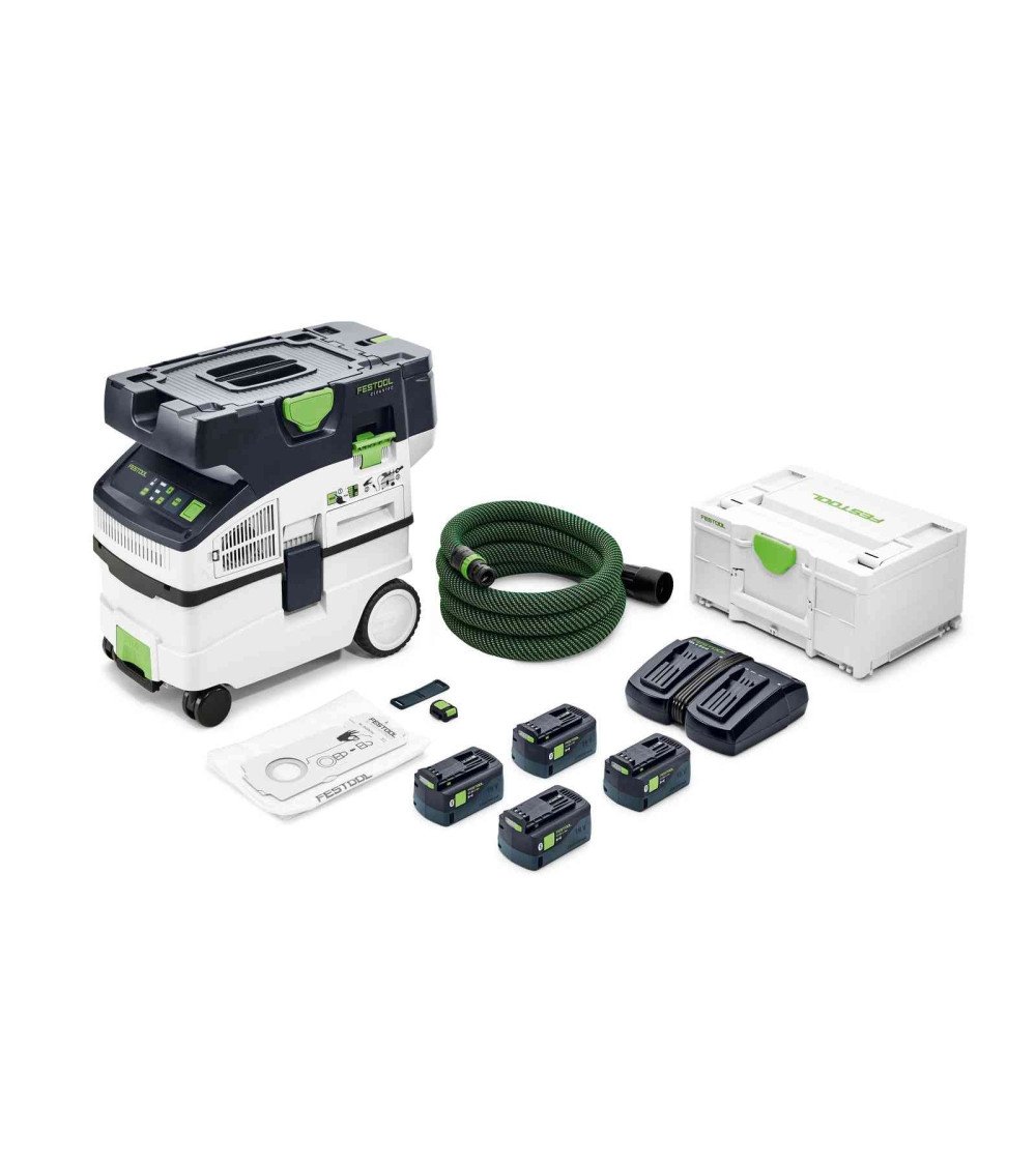 Festool Аккумуляторный пылеудаляющий аппарат CTMC MIDI I-Plus CLEANTEC, KAINA BE PVM: 1209.73, KODAS: 577672 | 001