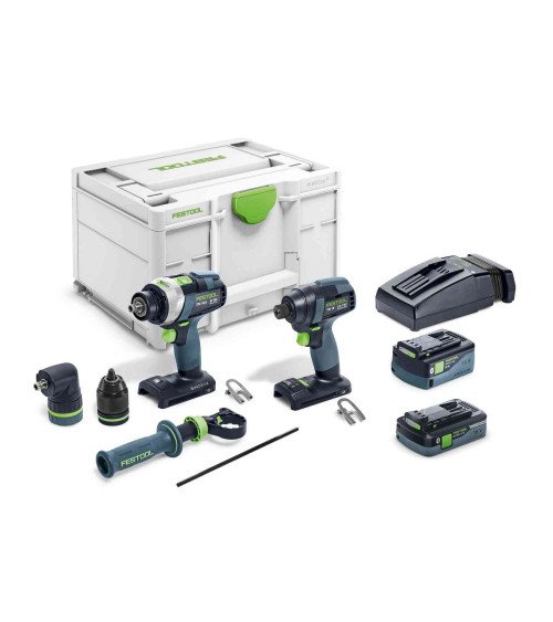Festool Набор свёрл и насадок к шуруповёрту TID 18 5,0/4,0-Set TPC 18/4, KAINA BE PVM: 866.043, KODAS: 577654 | 001