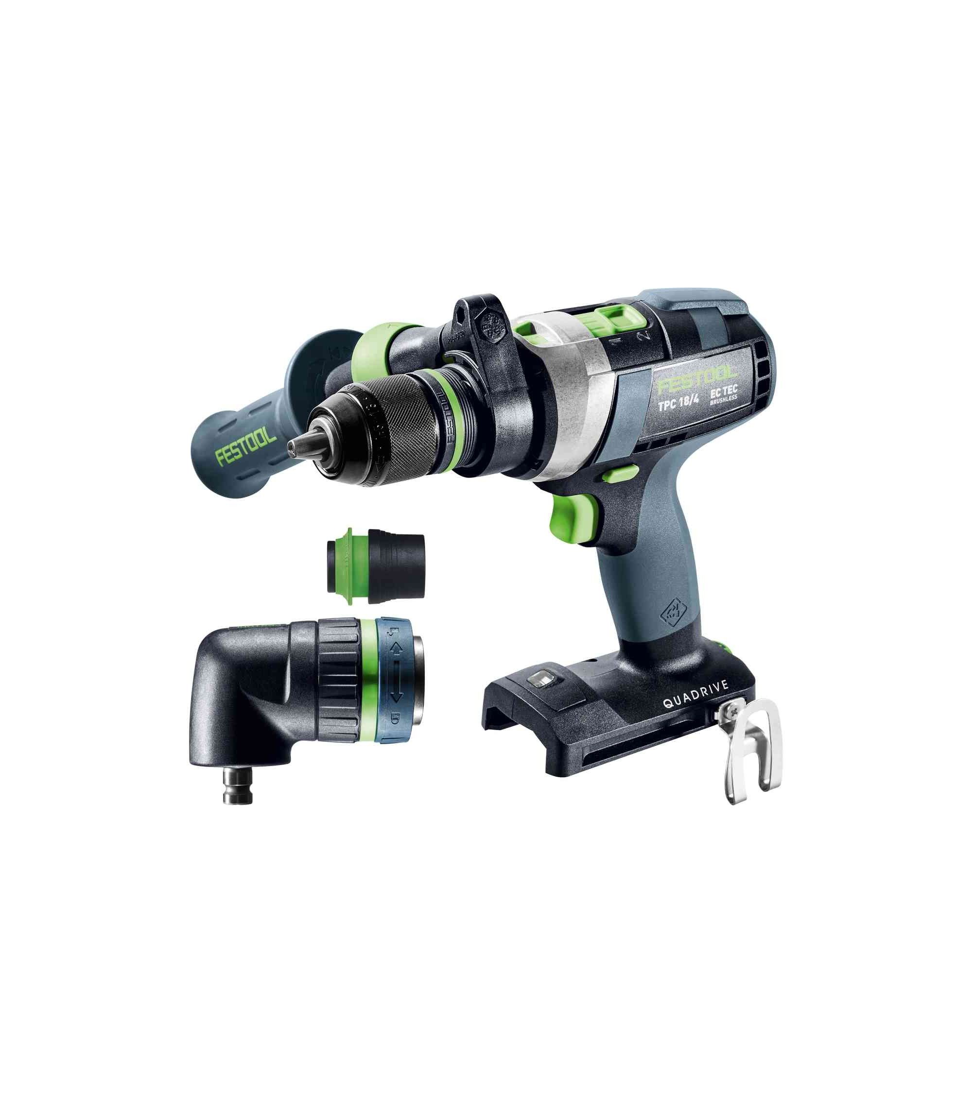 Festool Cordless percussion drill TPC 18/4 I-Basic-Set QUADRIVE, KAINA BE PVM: 465.543, KODAS: 577625 | 001