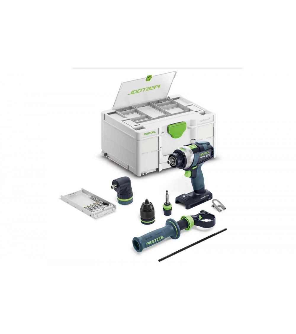 Festool Cordless percussion drill TPC 18/4 I-Basic-Set QUADRIVE, KAINA BE PVM: 465.543, KODAS: 577625 | 002