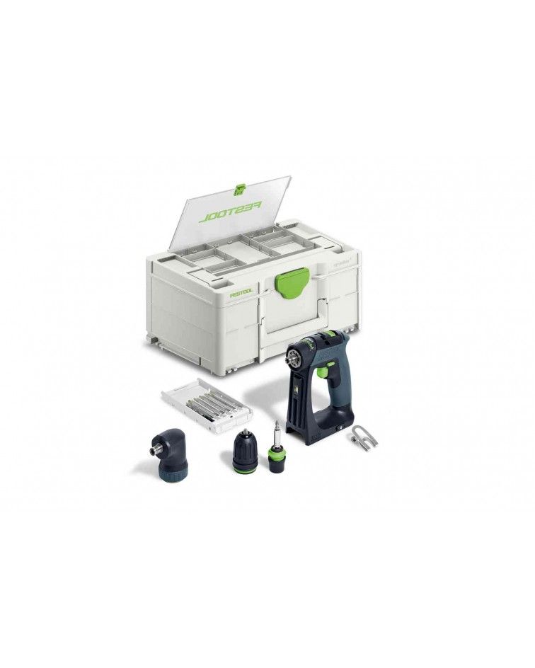 Festool Akumuliatorinis gręžtuvas-suktuvas CXS 18-Basic-Set, KAINA BE PVM: 329.66, KODAS: 577333 | 001