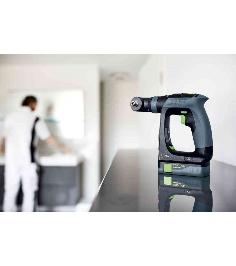 Festool Akumuliatorinis gręžtuvas-suktuvas CXS 18-Basic-Set, KAINA BE PVM: 329.66, KODAS: 577333 | 0011