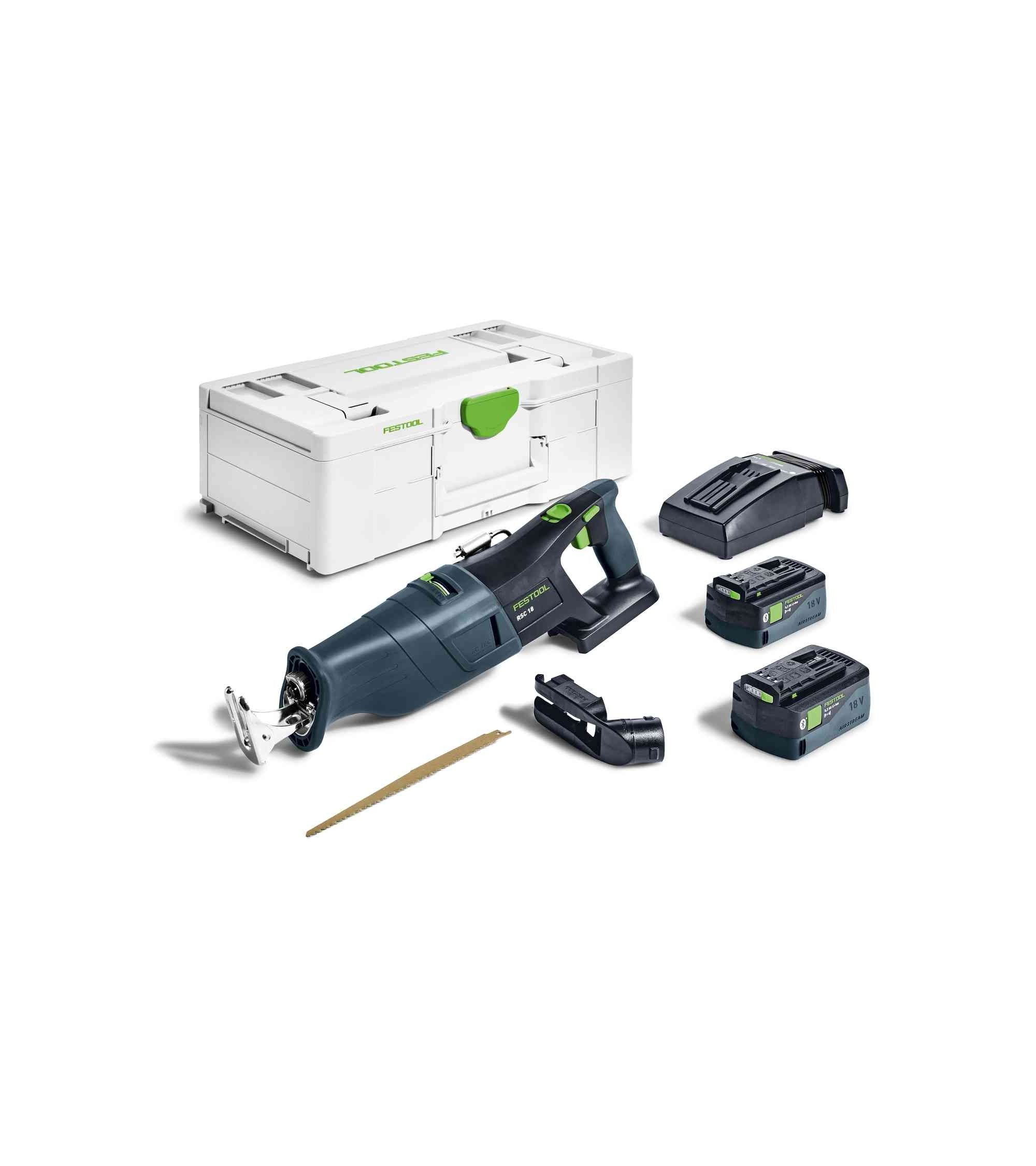 Festool Akumuliatorinis tiesinis pjūklas RSC 18 5,0 EB-Plus, KAINA BE PVM: 655.36, KODAS: 576948 | 001