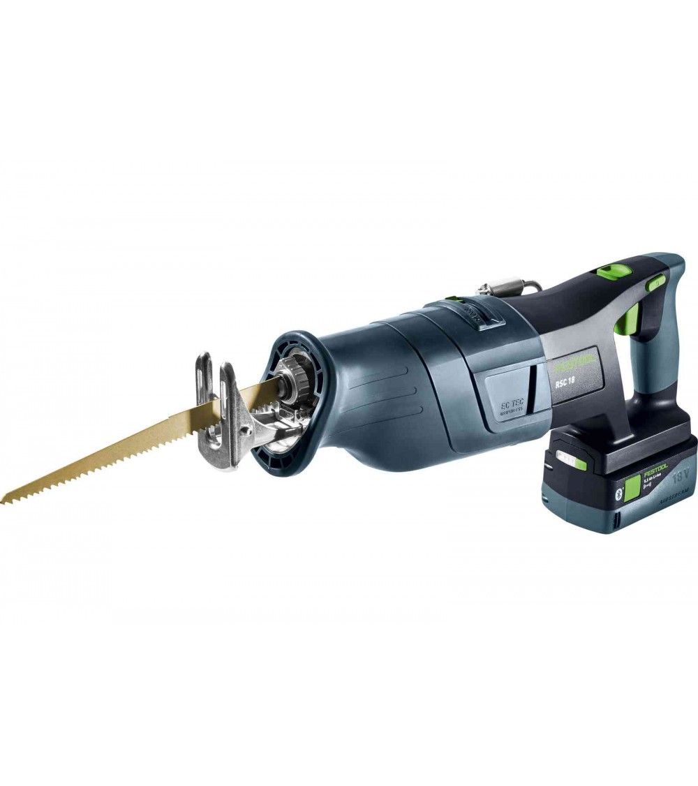 Festool Akumuliatorinis tiesinis pjūklas RSC 18 5,0 EB-Plus, KAINA BE PVM: 655.36, KODAS: 576948 | 002