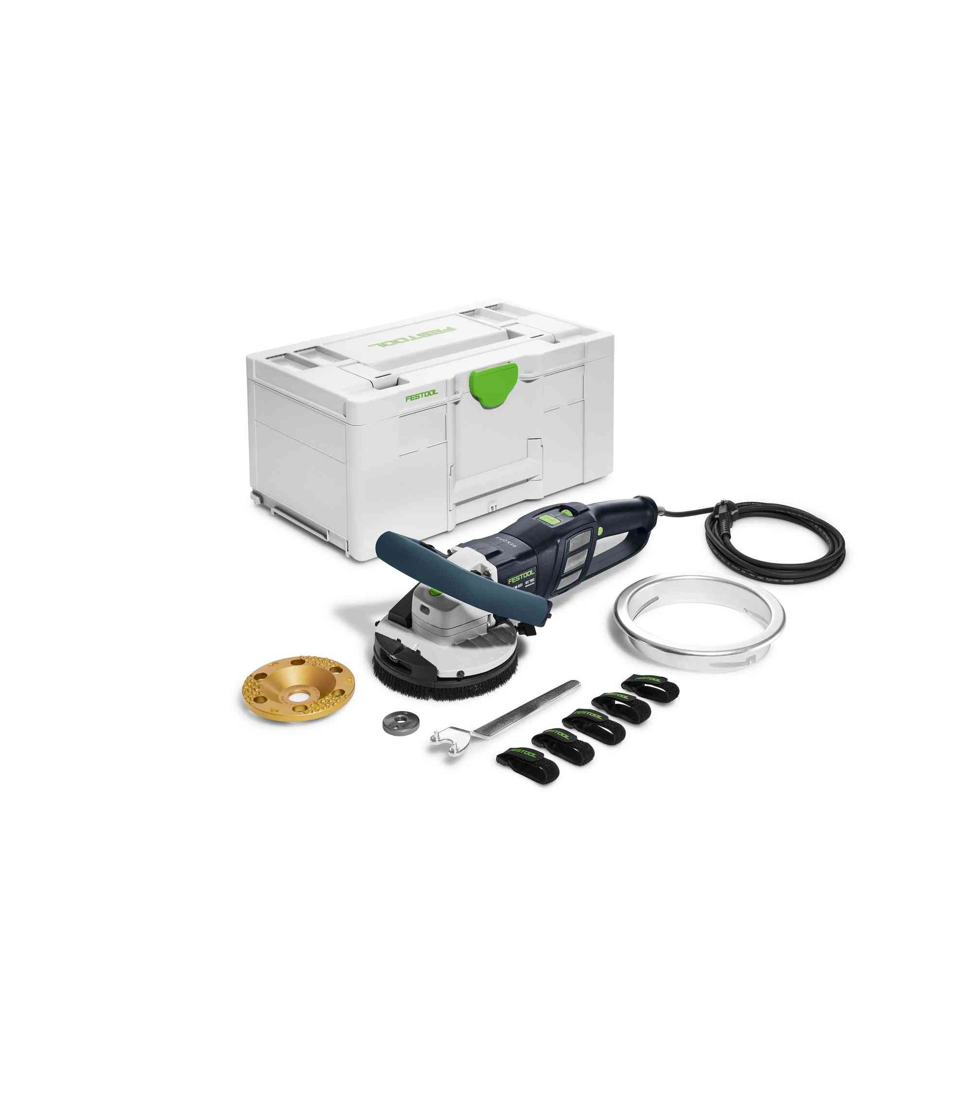 Festool Surface-restoration grinders RG 130 ECI-Set DIA PA RENOFIX, KAINA BE PVM: 1246.67, KODAS: 577062 | 001