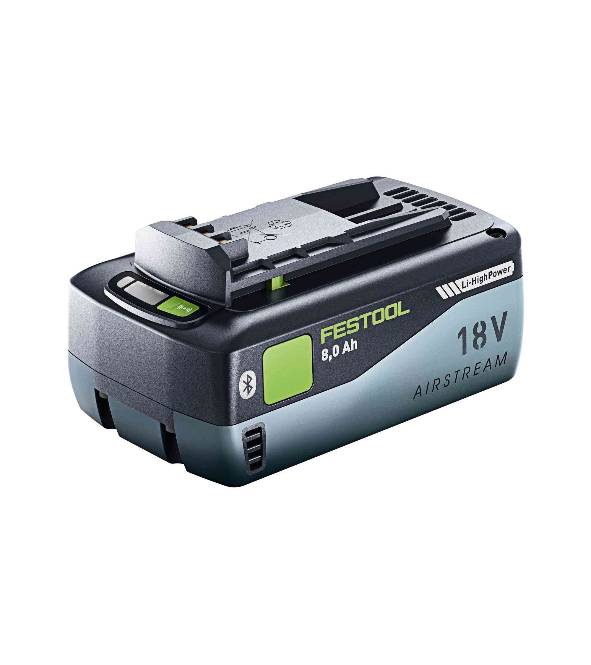 Festool HighPower battery pack BP 18 Li 8,0 HP-ASI, KAINA BE PVM: 165.42, KODAS: 577323 | 001