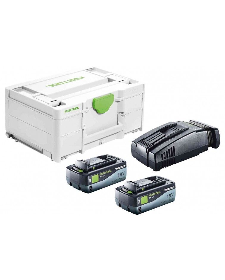 Festool Akumuliatorių ir įkroviklio rinkinys SYS 18V 2x8,0/SCA16, KAINA BE PVM: 402.4, KODAS: 577327 | 001