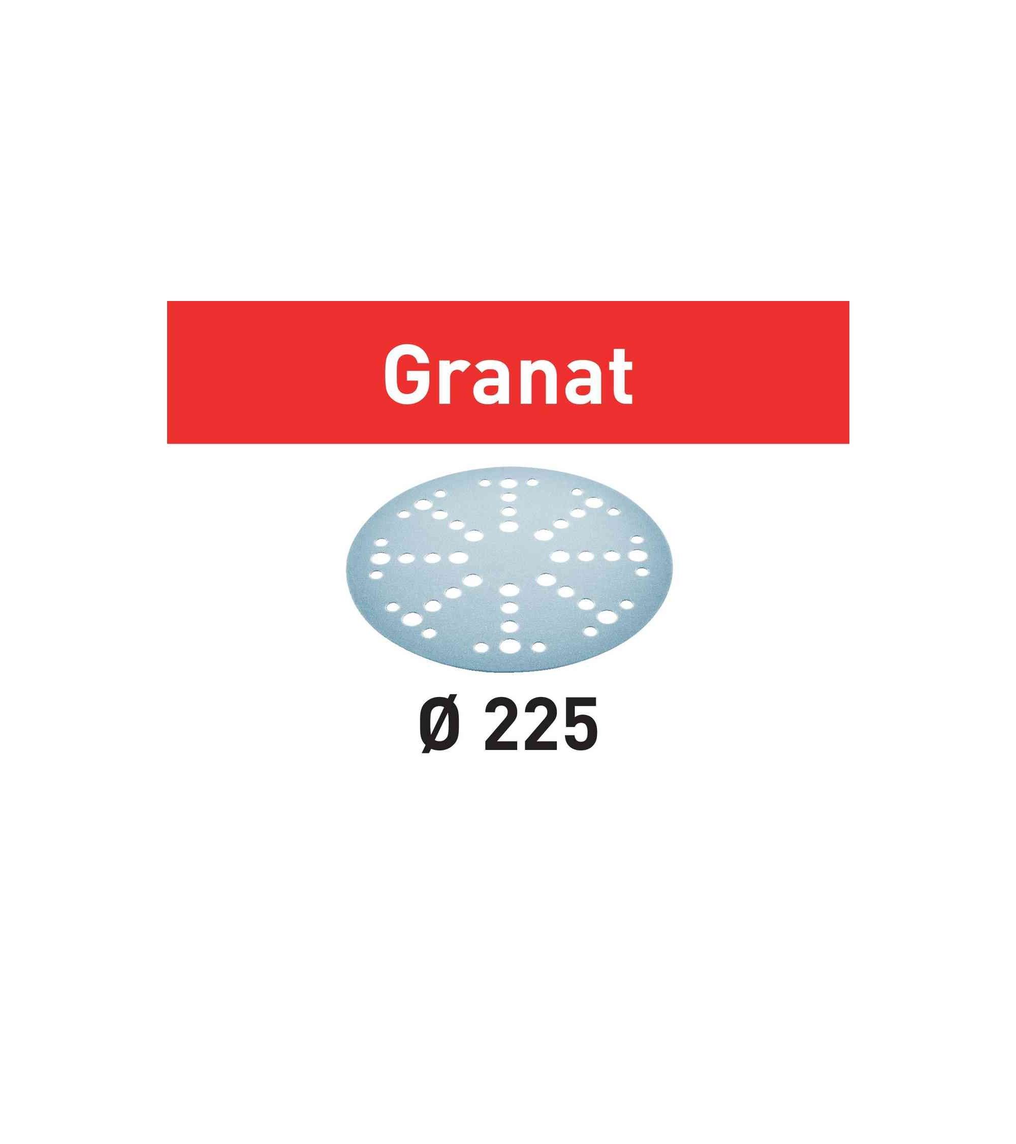Festool Abrasive sheet STF D225/48 P40 GR/25 Granat, KAINA BE PVM: 62.415, KODAS: 205653 | 001