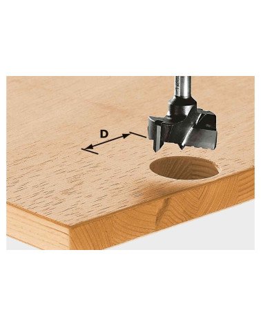 Festool Hinge location cutter HW S8 D25, KAINA BE PVM: 64.467, KODAS: 491073 | 001