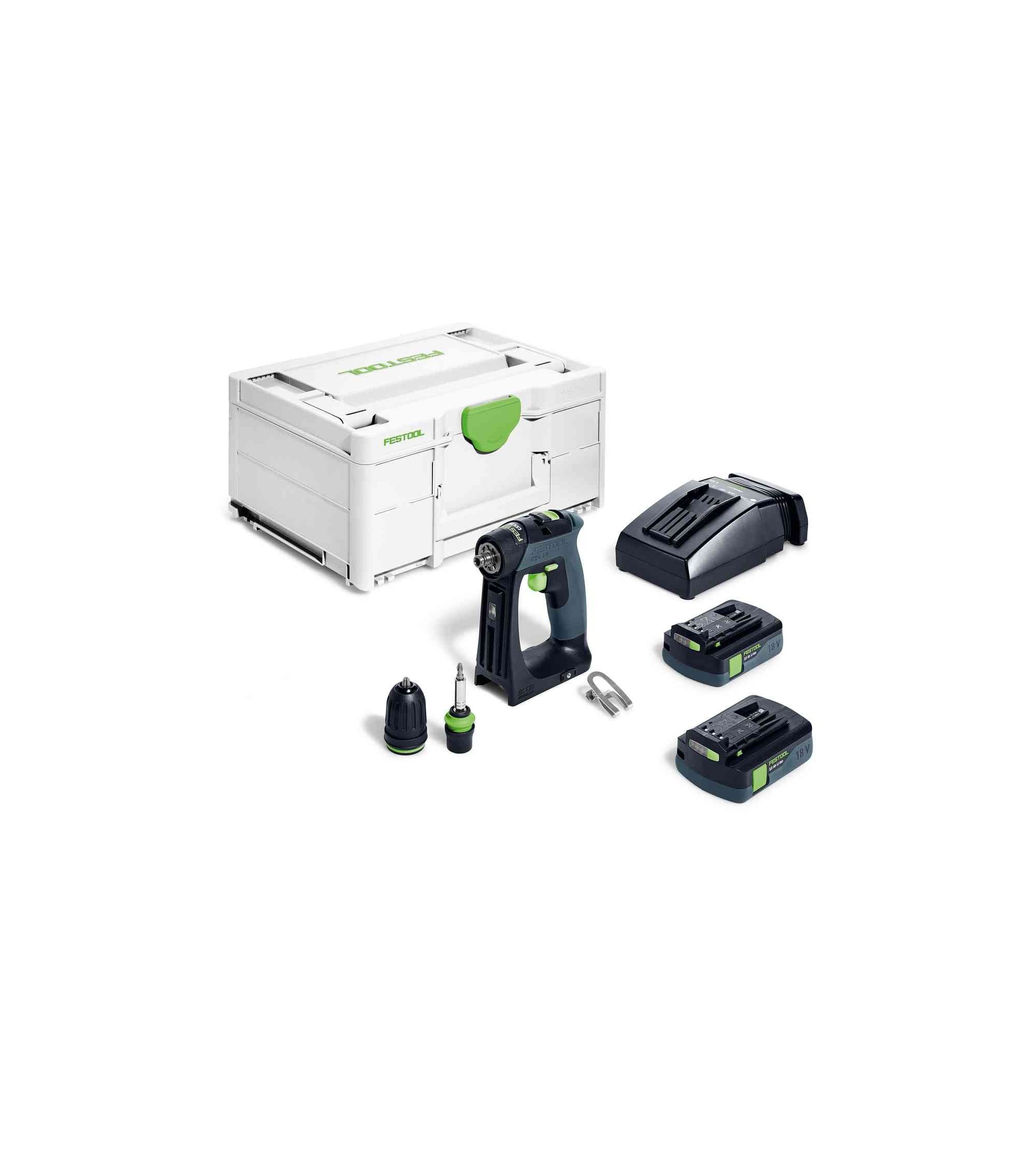 Festool Akumuliatorinis gręžtuvas-suktuvas CXS 18 C 3,0-Plus, KAINA BE PVM: 363.58, KODAS: 576883 | 001