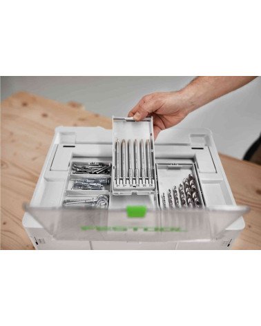 Festool Grąžtų rinkinys kasetėje BKS SYS3 D3-10 HSS CE, KAINA BE PVM: 73.413, KODAS: 577402 | 003