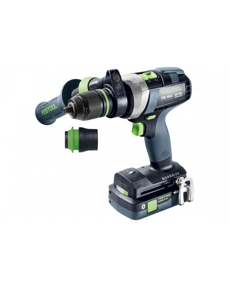 Festool Akumuliatorinis gręžtuvas-suktuvas QUADRIVE TDC 18/4 5,0/4,0 I-Plus, KAINA BE PVM: 555.633, KODAS: 577649 | 002