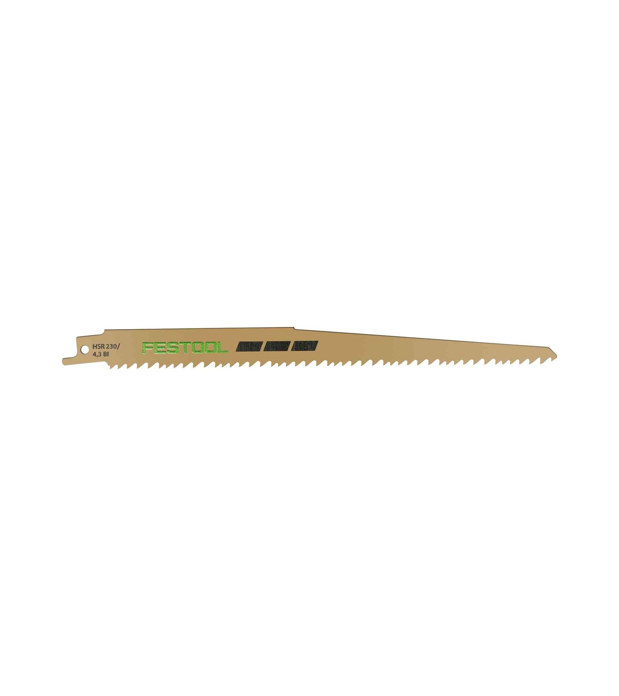 Festool Sabre saw blade HSR 230/4,3 BI/5 WOOD UNIVERSAL, KAINA BE PVM: 26.5, KODAS: 577487 | 001