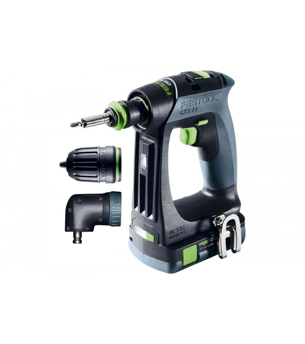 Festool Akumuliatorinis gręžtuvas-suktuvas CXS 18 C 3,0-Set, KAINA BE PVM: 462.16, KODAS: 576884 | 001