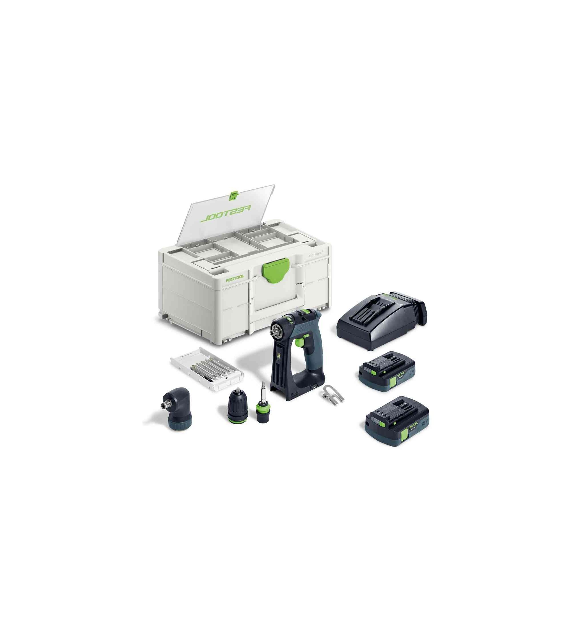 Festool Akumuliatorinis gręžtuvas-suktuvas CXS 18 C 3,0-Set, KAINA BE PVM: 462.16, KODAS: 576884 | 002