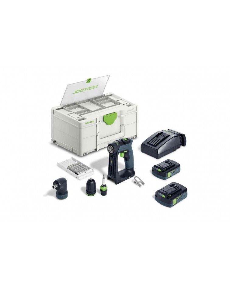 Festool Akumuliatorinis gręžtuvas-suktuvas CXS 18 C 3,0-Set, KAINA BE PVM: 462.16, KODAS: 576884 | 002