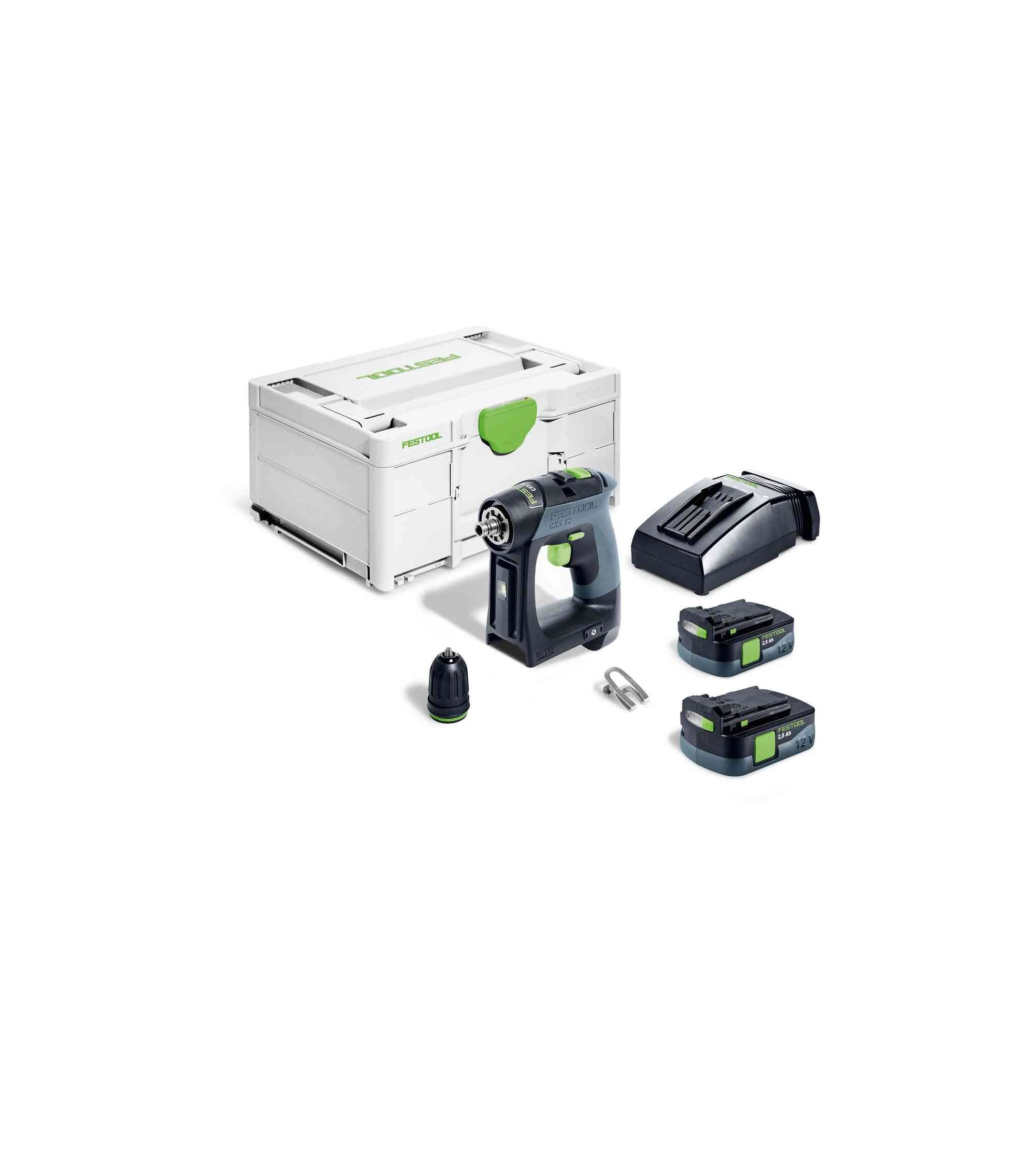 Festool Akumuliatorinis gręžtuvas-suktuvas CXS 12 2,5-Plus, KAINA BE PVM: 297.81972, KODAS: 576864 | 005