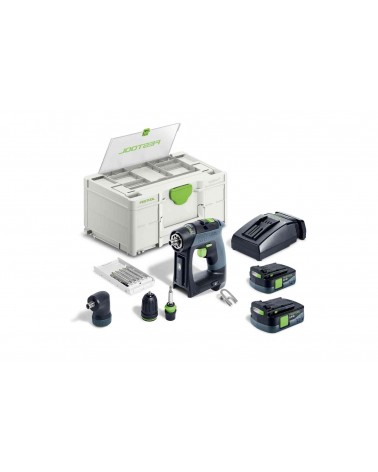 Festool Akumuliatorinis gręžtuvas-suktuvas CXS 12 2,5-Set, KAINA BE PVM: 405.171, KODAS: 576865 | 006