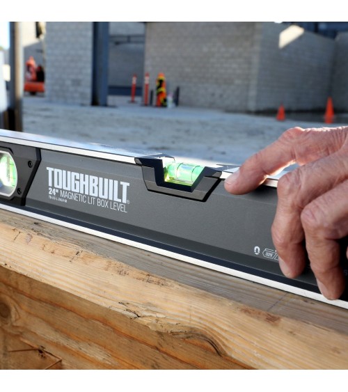 24-in Lighted Magnetic Box Level  - 12