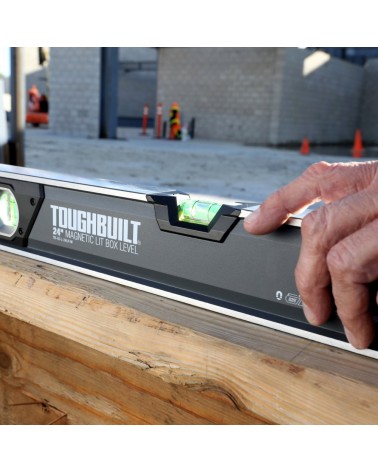 24-in Lighted Magnetic Box Level  - 12