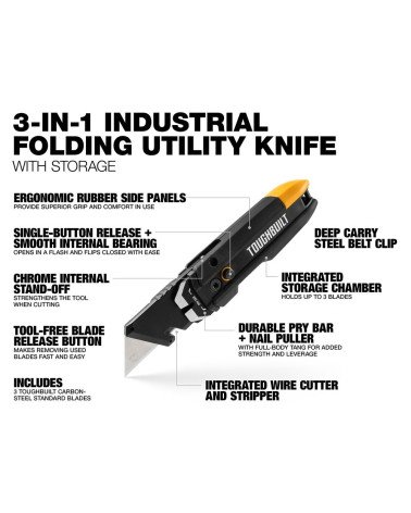 Pry Bar Utility Knife with Storage  - 2
