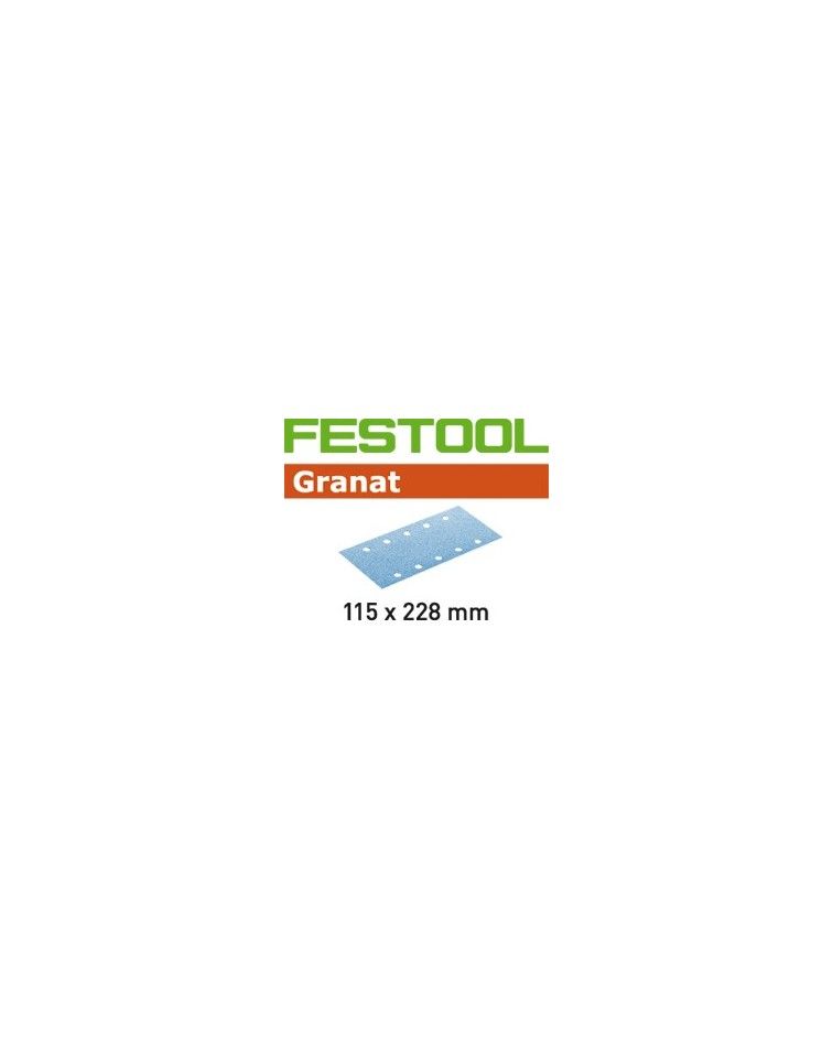 Festool Abrasive sheet STF 115X228 P120 GR/100 Granat, KAINA BE PVM: 96.651, KODAS: 498947 | 001