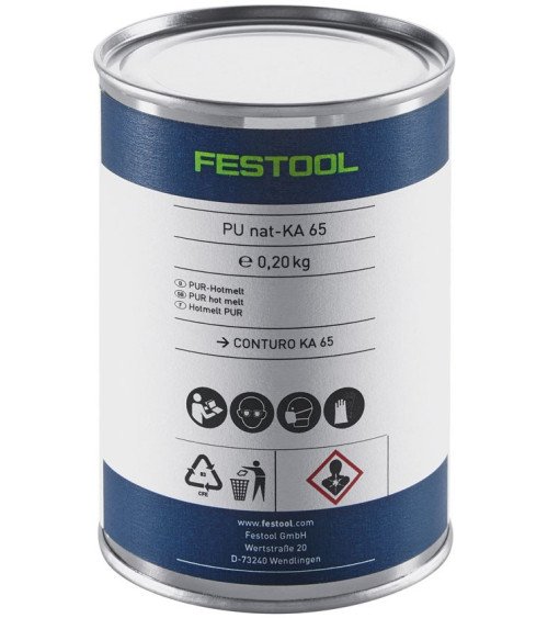 Festool PU adhesive, natural PU nat 4x-KA 65, KAINA BE PVM: 66.834, KODAS: 200056 | 001