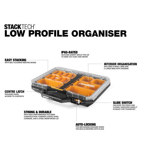 Toughbuilt StackTech Low Profile Organizer  - 3