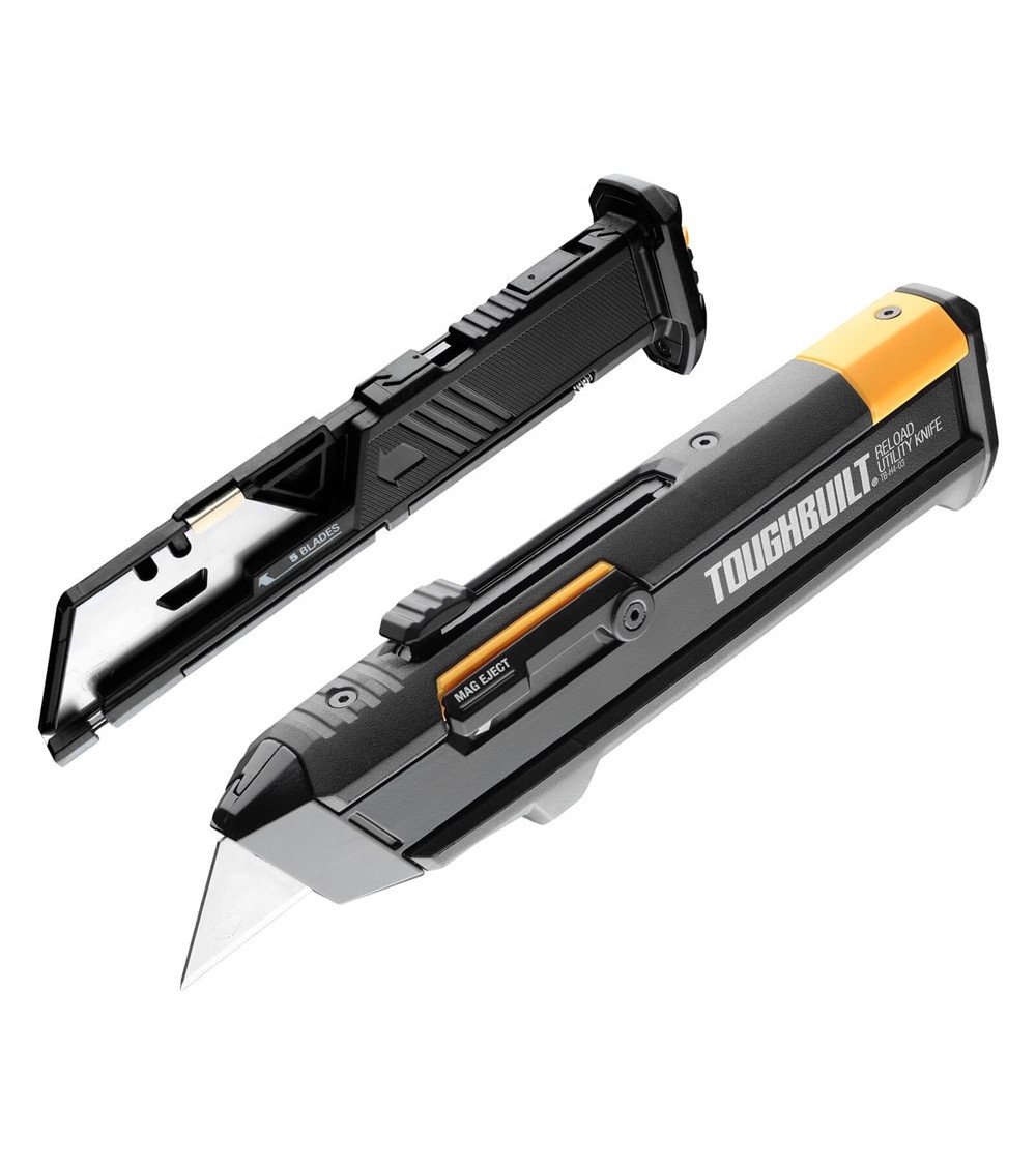 Toughbuilt Užtaisomas universalus peilis + 2 ašmenų dėtuve TOUGHBUILT - 1